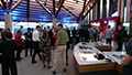 workshop attendees eating and listening to speakers at the banquet