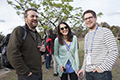 workshop attendees at barbecue