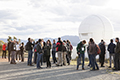 attendees taking a tour of Mount Stromlo Observatory