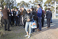 attendees taking a tour of Mount Stromlo Observatory