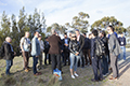 attendees taking a tour of Mount Stromlo Observatory