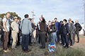 attendees taking a tour of Mount Stromlo Observatory