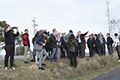 attendees taking a tour of Mount Stromlo Observatory