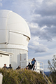 attendees taking a tour of Mount Stromlo Observatory