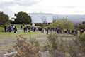 attendees taking a tour of Mount Stromlo Observatory