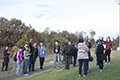 attendees taking a tour of Mount Stromlo Observatory