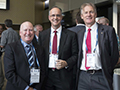 attendees and speakers at the Welcome address and reception