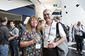 attendees and speakers at the Welcome address and reception