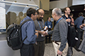 attendees and speakers at the Welcome address and reception