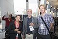 attendees and speakers at the Welcome address and reception